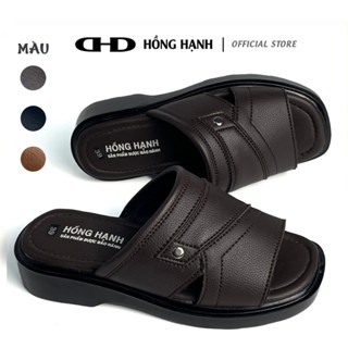 Dép Nam Lót Cao Su Êm Ái Hồng Hạnh DT03 – Dép Trung Niên Quai Ngang | May Chỉ Tinh Xảo, Bền Đẹp, Thoải Mái Cả Ngày