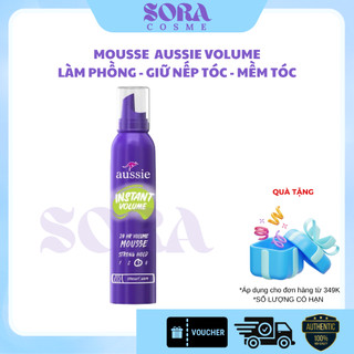  Aussie Mousse Volume Kem mousse tạo phồng tóc và giữ nếp Aussie Headstrong Volume Mousse 24H 170g