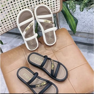 Dép sandal nữ quai ngang min min xinh xắn D08