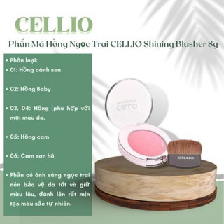 Phấn Má Ngọc Trai CELLIO Shining Blusher (Loại Nhỏ)