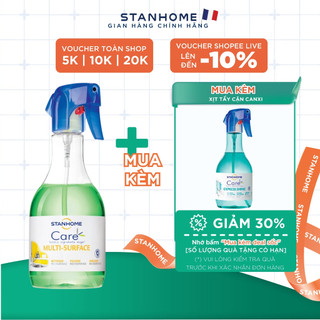 Xịt làm sạch bếp hữu cơ cho da nhạy cảm Stanhome Multi-Surface Care 500ml