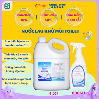 Xịt lau khử mùi toilet, nhà vệ sinh, đuổi côn trùng an toàn, không hóa chất tinh dầu sả chanh Orenji