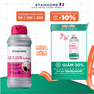 Nước giặt đậm đặc khử mùi, giảm tĩnh điện cho quần áo Stanhome aquilaun synthetics 750ml