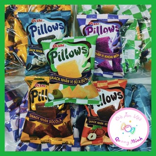Bán sỉ Snack nhân Pillows Oishi bịch 10 gói 14g với nhiều vị sô cô la,sữa dừa, khoai môn.. giòn sụn thơm ngon hấp dẫn