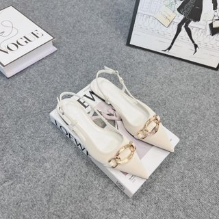 Sục Bệt Nữ Cao Cấp Hậu Chun Mũi Nhọn Phối Mắt Xích D26