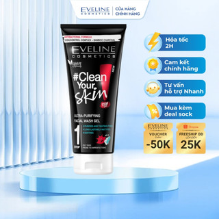 Gel rửa mặt Eveline Clean Your Skin sạch sâu cho da 200ML