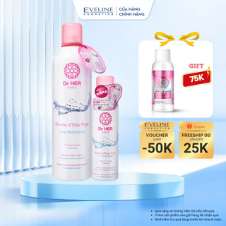 Xịt khoáng dr her paris thành phần nitrogen dưỡng ẩm và làm dịu da 400ml và 125ml