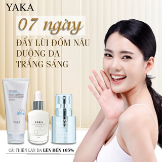 [Bộ 3] Kem nám - serum nám và sữa rủa mặt YAKA Melasma Ultra Whitening ngăn chặn nám dưỡng trắng da giúp da đều màu