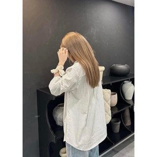 Sơmi kẻ sọc thô xốp