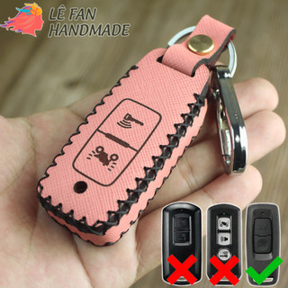 Bao da chìa khoá Vision, bọc da chìa khoá xe Lead handmade