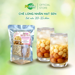 Set chè long nhãn hạt sen thượng hạng 20 chén 94 farm