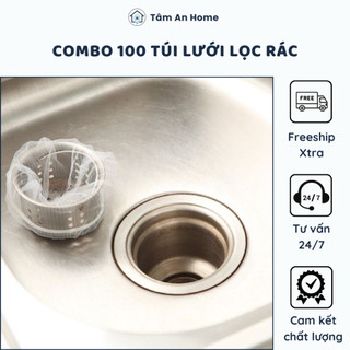 Set 100 Túi Lưới Lọc Rác Bồn Rửa Bát