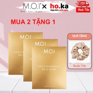Mặt nạ gạo moi hydrogel vàng premium cao cấp moi cosmetics hồ ngọc hà giúp da căng bóng mịn màng