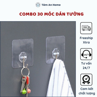 Set 30 Móc Dán Tường Treo Đồ Cường Lực