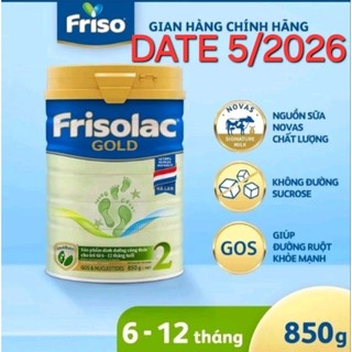 Frisolac gold 2 850g cho trẻ 6 đến 12 tháng tuổi