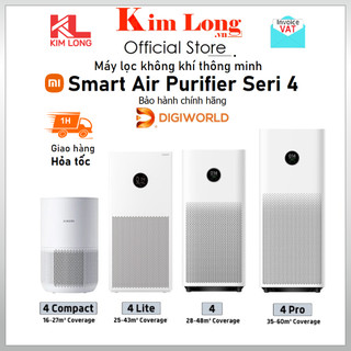 Máy lọc không khí Xiaomi Smart Air Purifier 4 Pro, Xiaomi 4, Xiaomi 4 Lite, Xiaomi 4 Compact EU - Chính hãng Digiworld