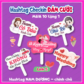 [Hoả tốc 2H] Hastag Đám Cưới, Ăn Hỏi, Bảng cầm tay chụp ảnh Đám Cưới - 2000 Mẫu Hot nhất năm 2024