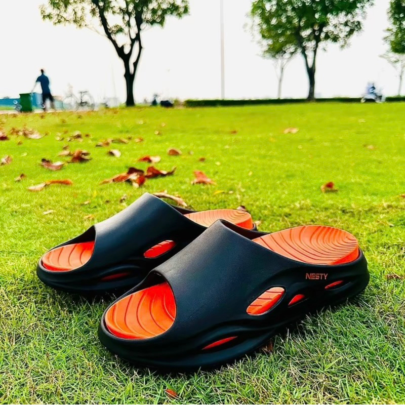 [Chính hãng] Dép nam nữ Nesty thể thao năng động quai ngang hai màu