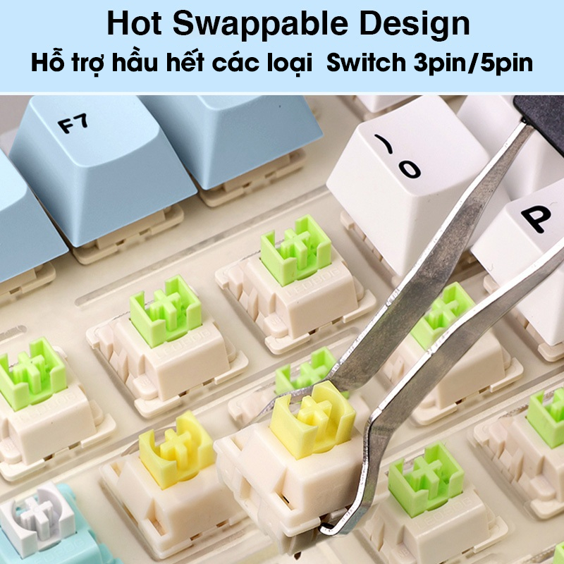 [CHÍNH HÃNG] Bàn Phím Cơ 3 Mode 75% AULA F75 Không Dây Hotswap Kết Nối Bluetooth USB 2.4G Có Núm Vặn Đa Năng | BigBuy360 - bigbuy360.vn