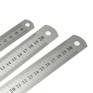 (Set 2c) Thước kẻ sắt 15cm, 20cm, 30cm