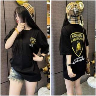 Áo Thun Tay Lỡ Cotton Khô In Logo Bò Húc Form Rộng