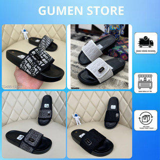 Dép Lê Đì Ô Nam Đế Cao 3 Phân Full Box - Dép Quai Ngang Đì Ô Đính Logo Full Box