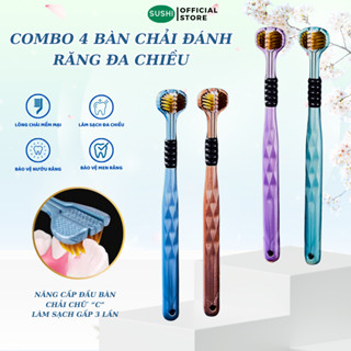 Bàn Chải 3 Đầu Sushi Chăm Sóc Răng Miệng Chải Sạch Các Mảng Bám