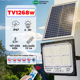 Đèn Năng Lượng Mặt Trời 1268W Cảm Biến Tự Động Ip67 Chống Thấm Nước