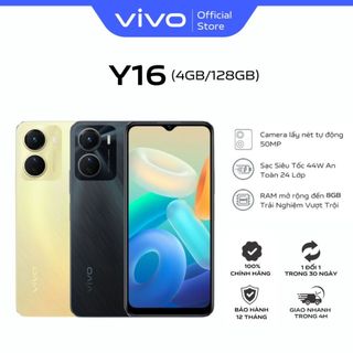 Điện Thoại vivo Y16 (4GB-128GB) - Hàng Chính Hãng - 1 đổi 1 tháng đầu tiên - Bảo hành kỹ thuật kỹ thuật 12 tháng