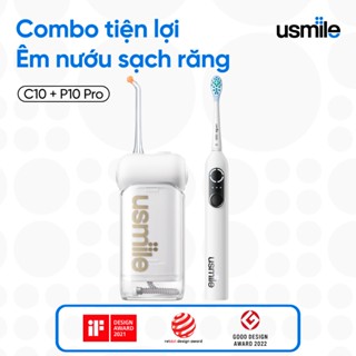 [COMBO] Bàn chải điện sóng âm usmile P10 PRO + Tăm nước usmile C10
