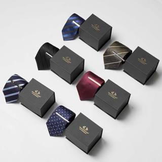 Bộ Quà Tặng Phụ Kiện 2 Món Cà Vạt Lụa Tổng Hợp Và Kẹp Cà Vạt - Thomas Nguyen