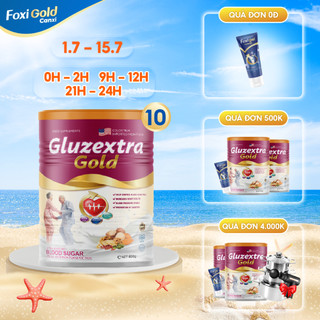 Combo 10 hộp sữa non Gluzextra Gold 400g nhập Mỹ cao cấp cho người tiểu đường và đau xương khớp