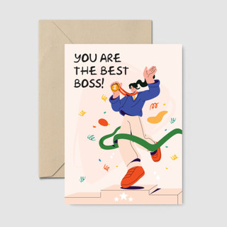 Thiệp - THER - You are the best boss - Bưu thiếp tặng sếp - Bưu thiếp I have been there