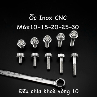 ỐC INOX TL M6 CNC ĐẦU CHÌA KHOÁ VÒNG 10