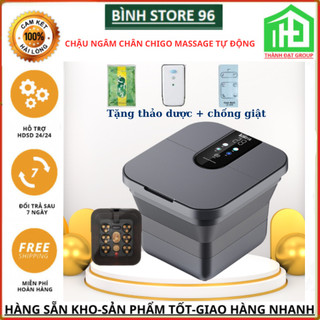 Máy ngâm chân massage chân massage tự động Mexi Chigo gấp gọn tự động làm nóng chống giật an toàn