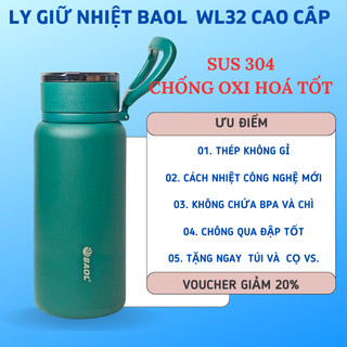  Bình giữ nhiệt BAOL ,Thể Tích 1500ml 1200ml 1000ml inox 304sử dụng công nghệ cách nhiệt tốt nhất 