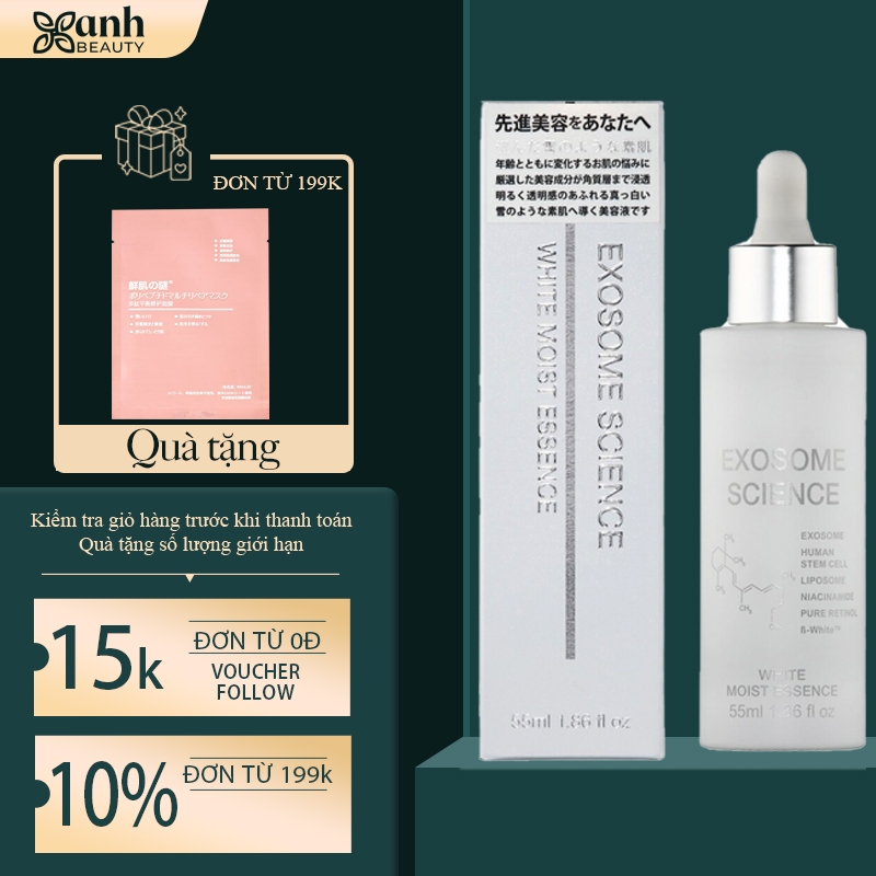 Tinh chất tế bào gốc huyết thanh truyền trắng tế cao cấp nội địa Nhật EXOSOME SCIENCE WHITE MOIST ES