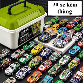 (Có Sẵn) Set 30 Xe Ôtô Cực Kỳ Chất Lượng Và Đẹp Mắt Cho Bé Kèm Hộp Đựng