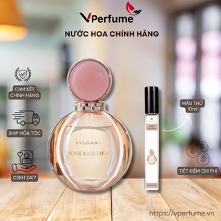 Nước hoa nữ bvl rose goldea edp - mẫu thử 10ml