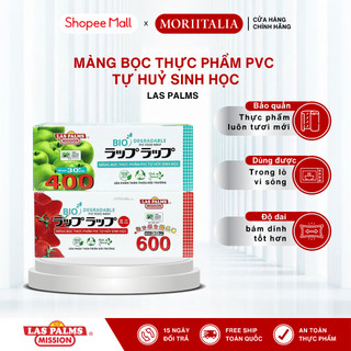 Màng Bọc Thực Phẩm PVC TỰ HUỶ SINH HỌC Las Palms, 30cm x 500m, Nguyên liệu nhập khẩu Hàn Quốc