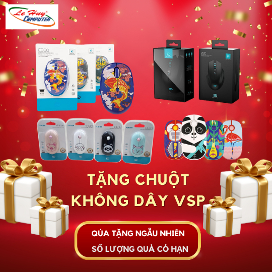 Chuột máy tính không dây VSP [QUÀ TẶNG KHUYẾN MÃI]