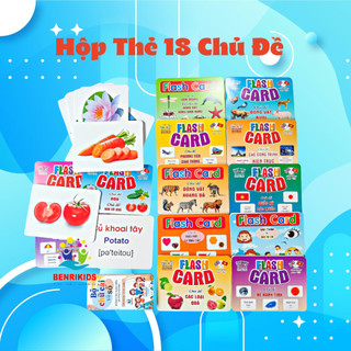 Thẻ học thông minh,thẻ học song ngữ flashcard nhiều chủ đề cho bé