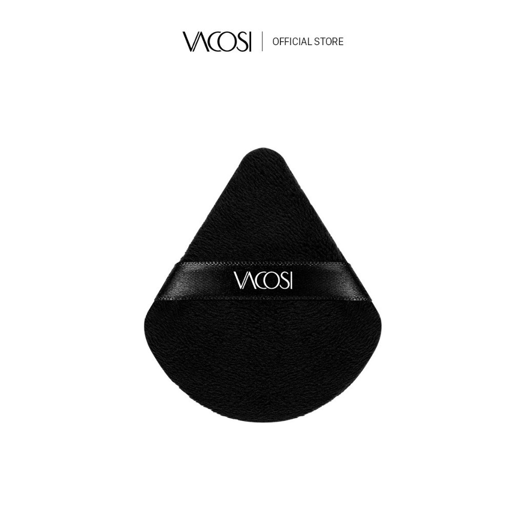 Bông phấn khô tam giác VACOSI ANGLED BLACK PUFF - BP52 Đen