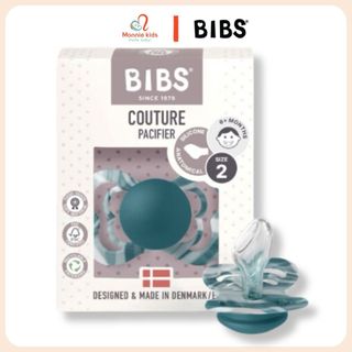 Ti giả núm dẹt silicon Bibs Pacifier Couture cho bé 0-18M hình bướm - Monnie Kids