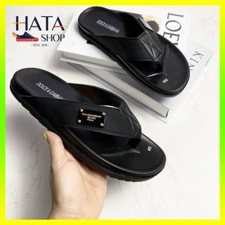 Dép nam thời trang quai chéo LV quai da chống nước đế cao su mang êm chân cực chất HOT 2021 Hatashop