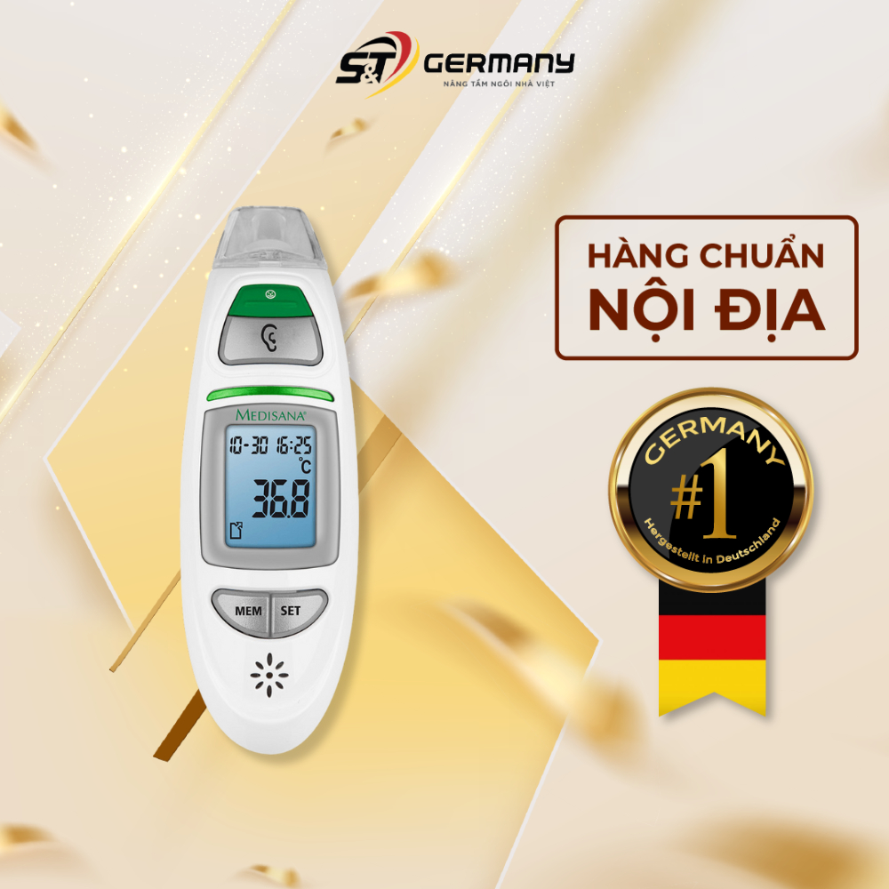 Nhiệt kế hồng ngoại 2 chiều Medisana TM750 nội địa Đức, nhiệt kế cao cấp GermanySnT 160143