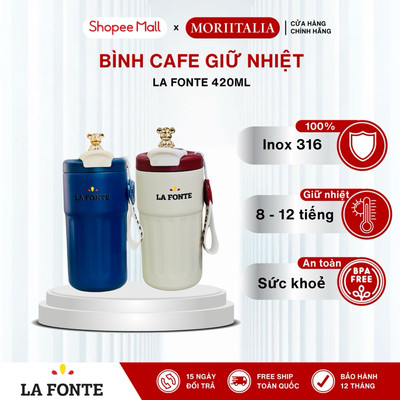 Ly giữ nhiệt La Fonte 420ml, Thép không gỉ 316 - Màn hình LCD hiển thị nhiệt độ