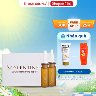 Combo 2 Serum dưỡng trắng đẹp da Valentine hộp 2 lọ x 10 ml - Sao Thái Dương
