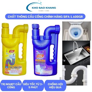 Free ship - Chất Thông Cống Cầu Sifa Tiện Dụng 1400ml – chất chống tắc nghẽn thông cống cực nhanh