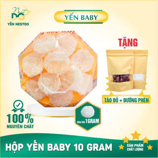 Hộp 10 viên yến baby nguyên chất đã sạch lông, yến viên baby, yến baby tinh chế, yến viên baby, yến tinh chế baby